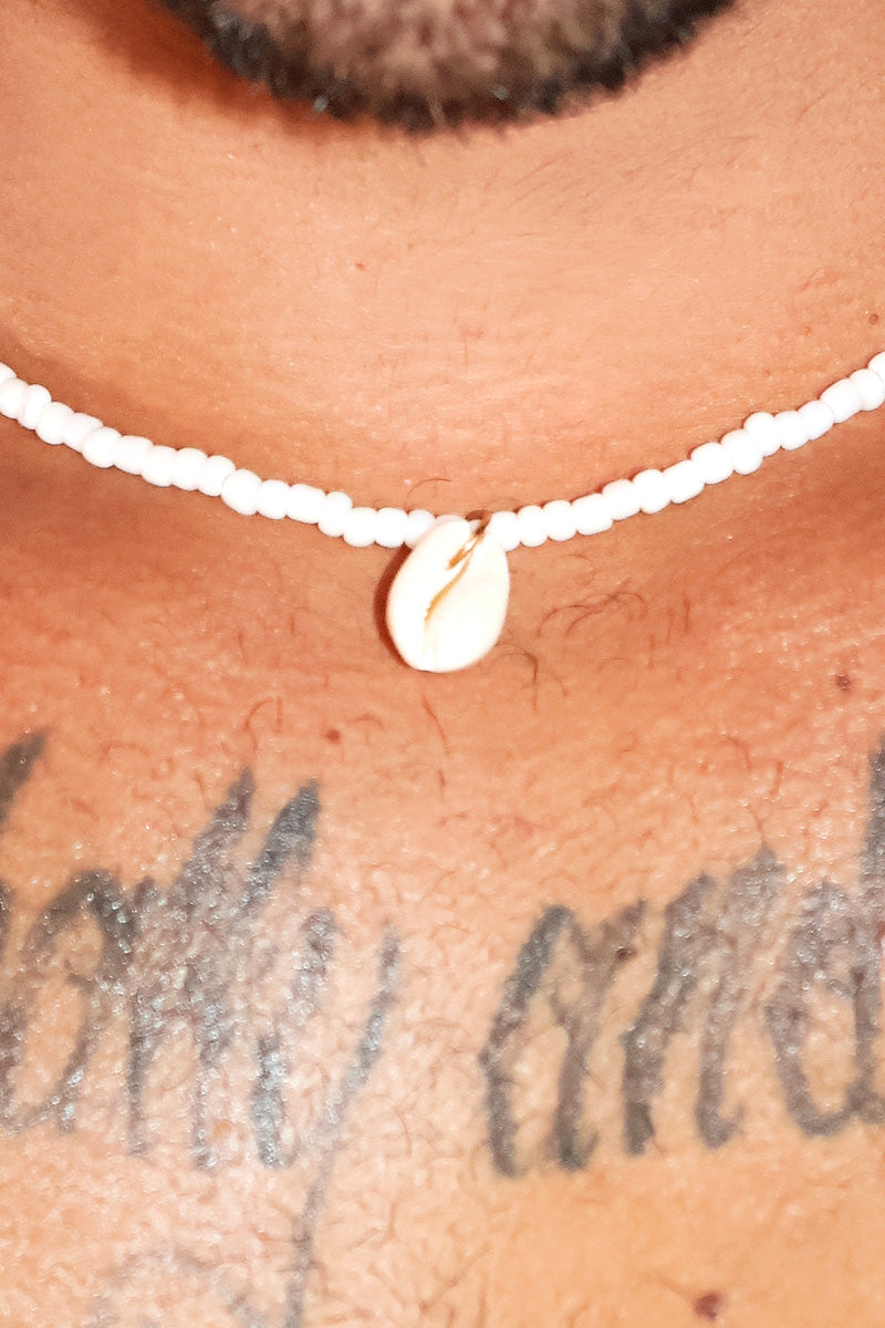 Sea Breeze Shell Bead Necklace - Natural