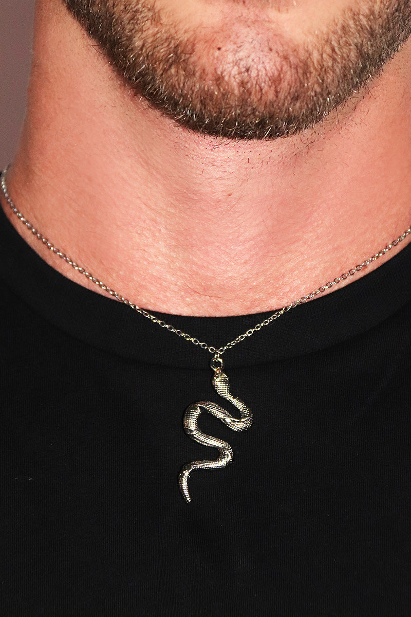 Snake Necklace - Silver