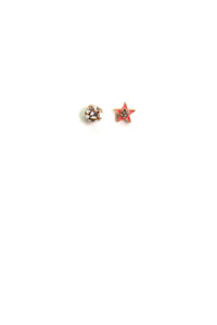 Country Star Stud Earring Set - Silver