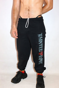 Tainted Love Jogger Sweatpants- Black