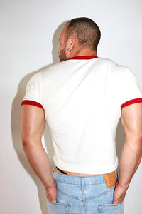 That's So Gay Ringer Baby Crop Tee-Red