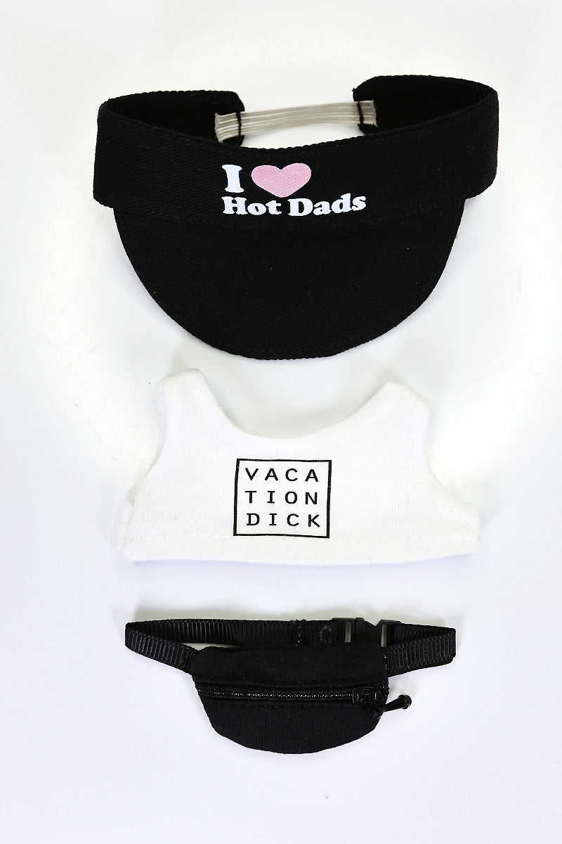 Vacation Dad Monster Doll Full Look Outfit Set