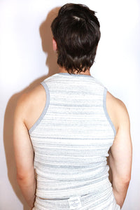 Cozy Rib Knit Fitted Baby Tank- Cream