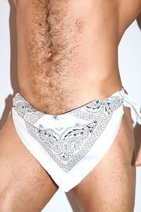 Hanky Code Bandana Thong  - White