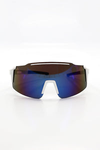 Sport Wrap Sunglasses – White