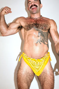 Hanky Code Bandana Thong  - Yellow