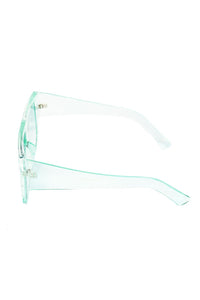 Flat Top Acrylic Sunglasses-Green
