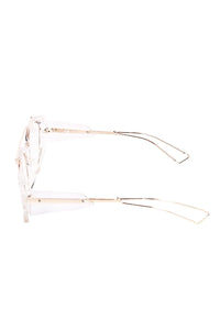 Acrylic Wire Aviator Sunglasses-Clear
