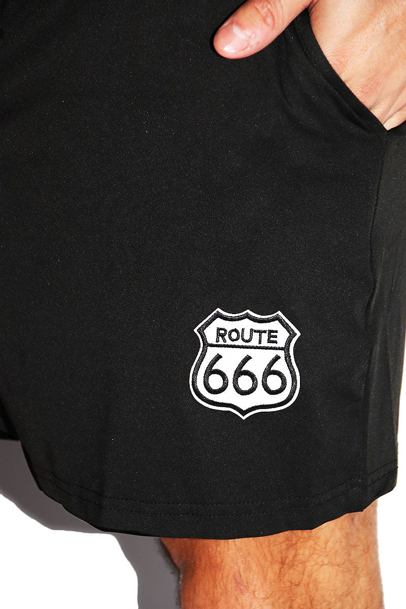 Route 666 Athletic Short-Black