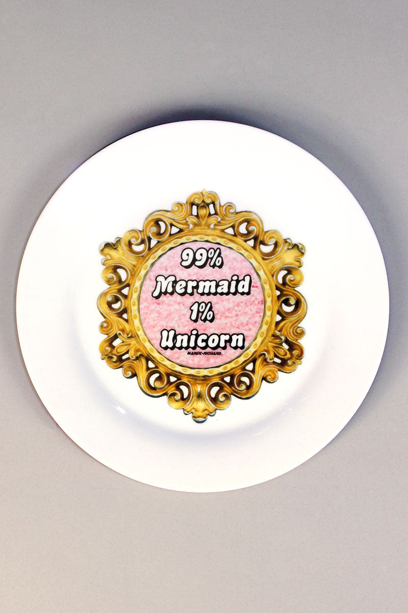 99% Mermaid 1% Unicorn Dinner Plate