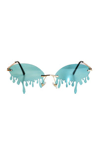Thirsty Dripping Sunglasses-Blue