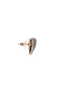 Arrowhead Single Earring-White