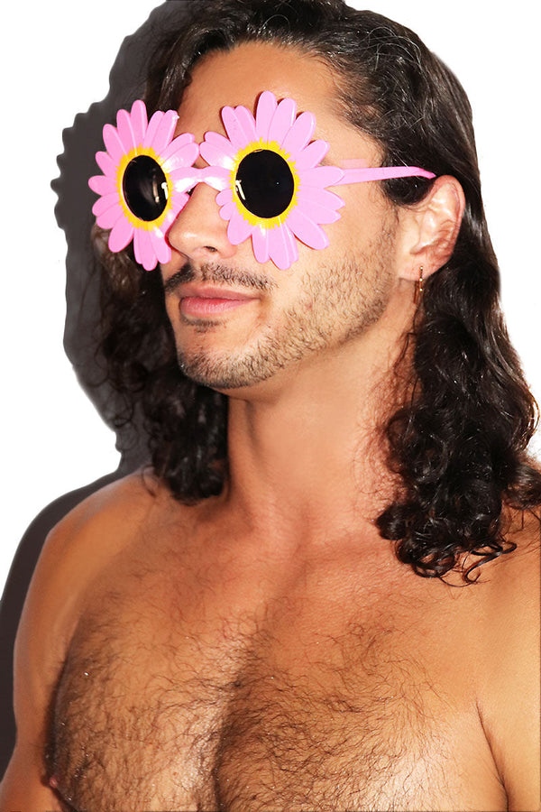 Wildflowers Round Sunglasses- Pink – Marek+Richard