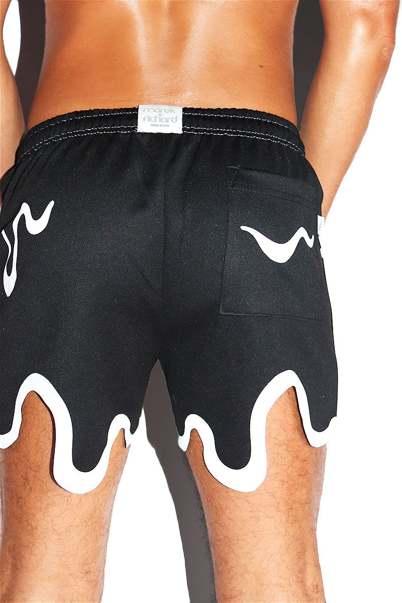 Toxic Goo Athletic Shorts- Black