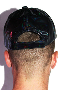 Bear Paw Metallic Dad Hat- Black