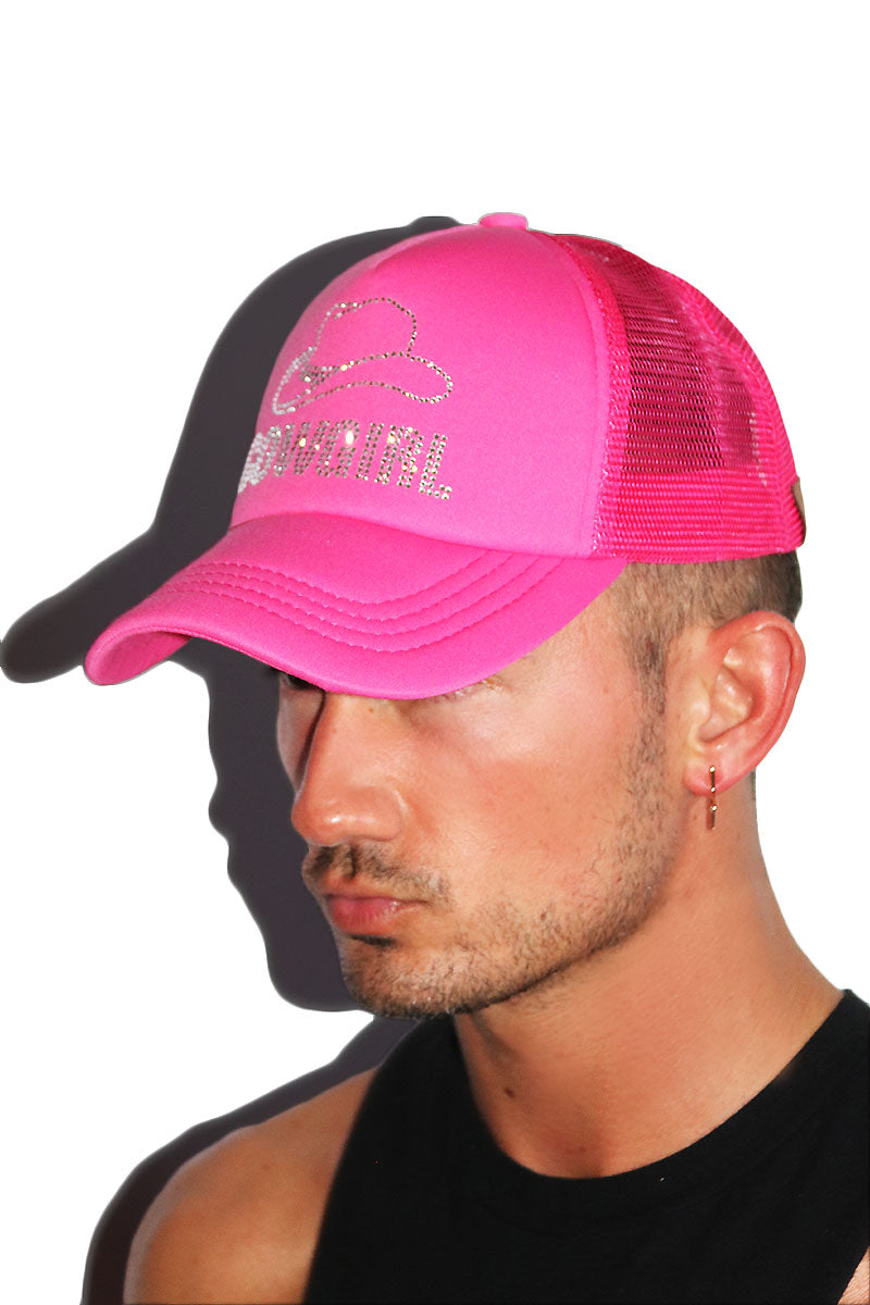 Cowgirl Foam Dad Hat -Pink