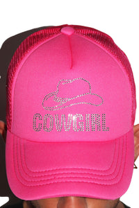 Cowgirl Foam Dad Hat -Pink