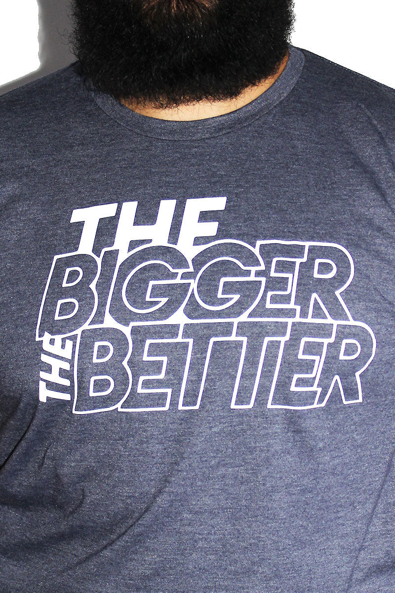 PLUS: The Bigger the Better Tee-Heather Navy