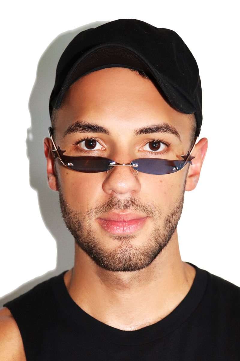 Starry Eye Mini Shade Sunglasses-Black