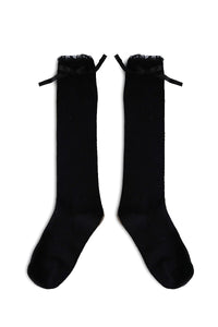 Kawaii Crew Socks- Black