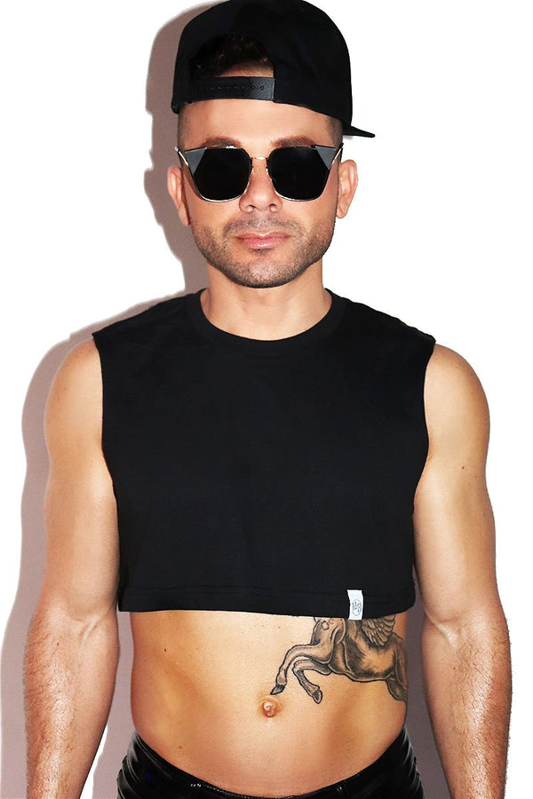 Core Extreme Crop Tank in Black