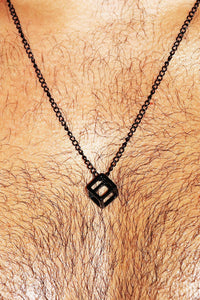 Outside The Box Necklace-Black
