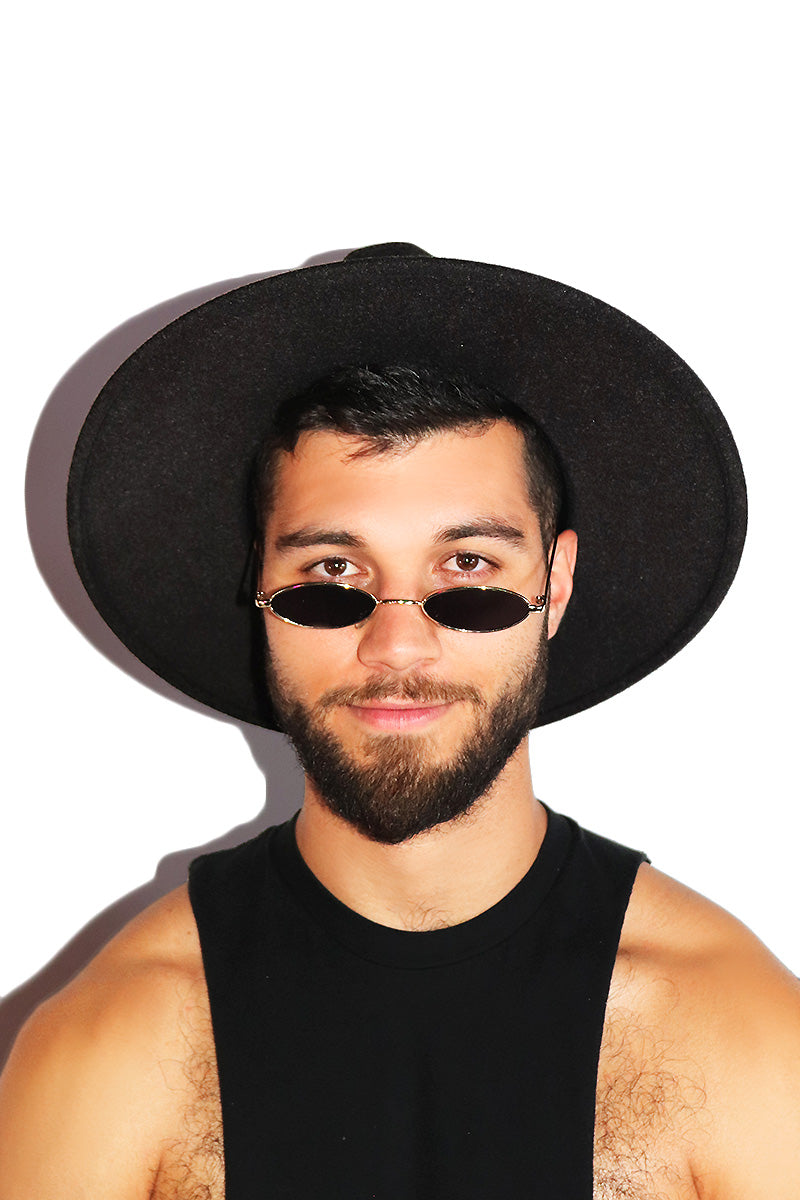 Nomad Wide Brim Felt Hat - Black