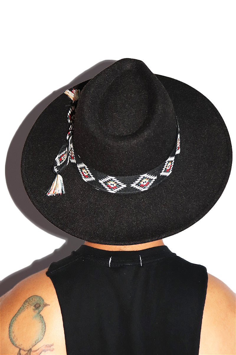 Nomad Wide Brim Felt Hat - Black