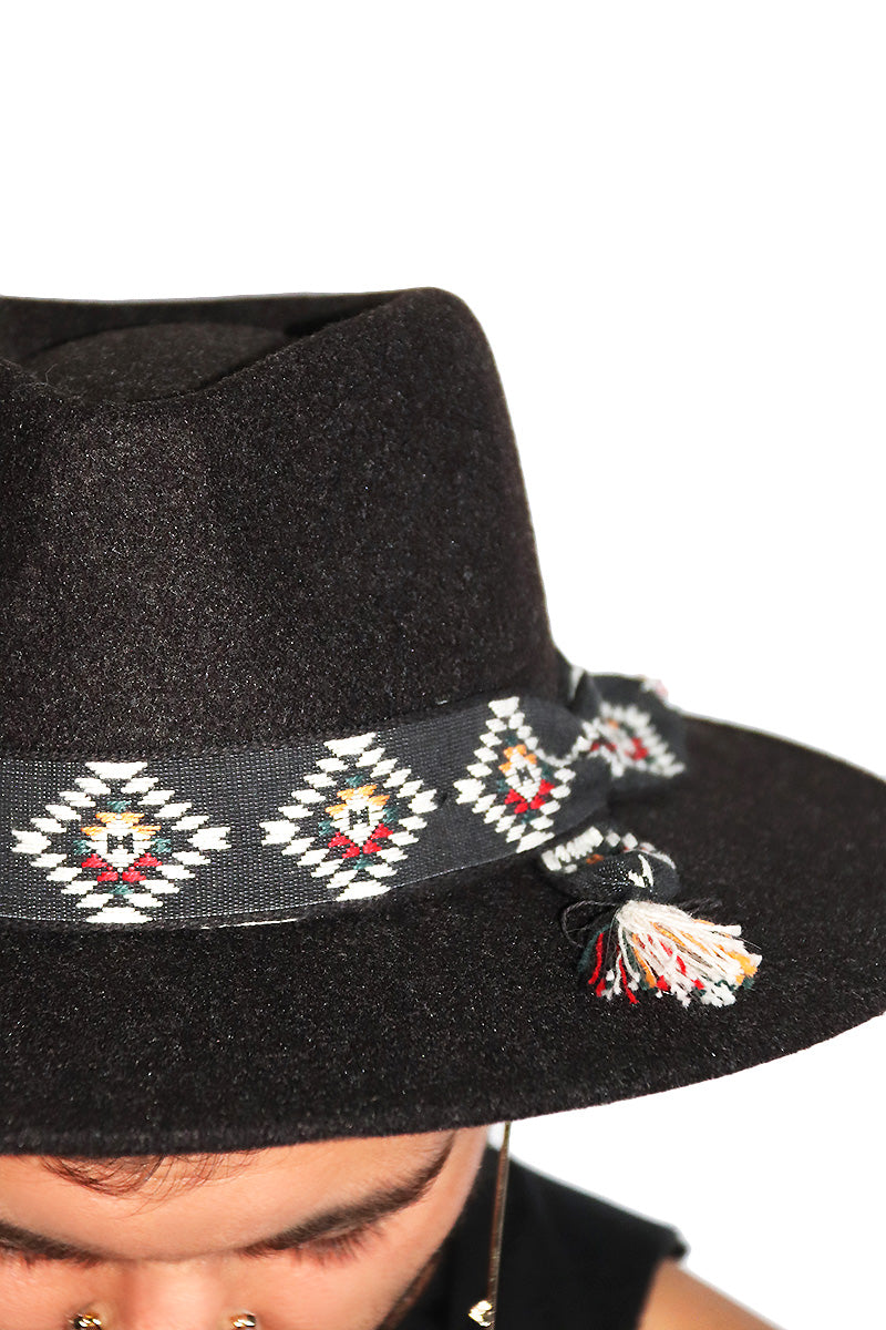 Nomad Wide Brim Felt Hat - Black