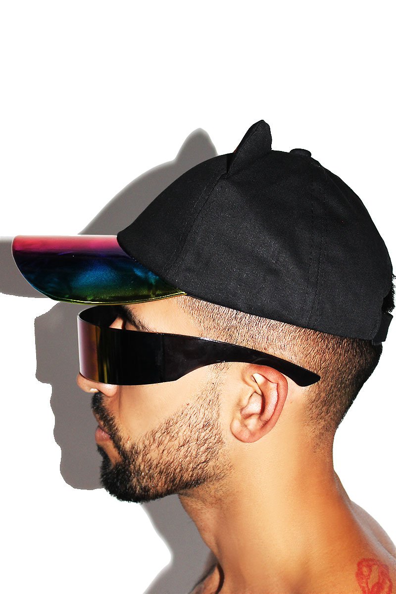 Cat Ears Spectrum Dad Hat-Multi
