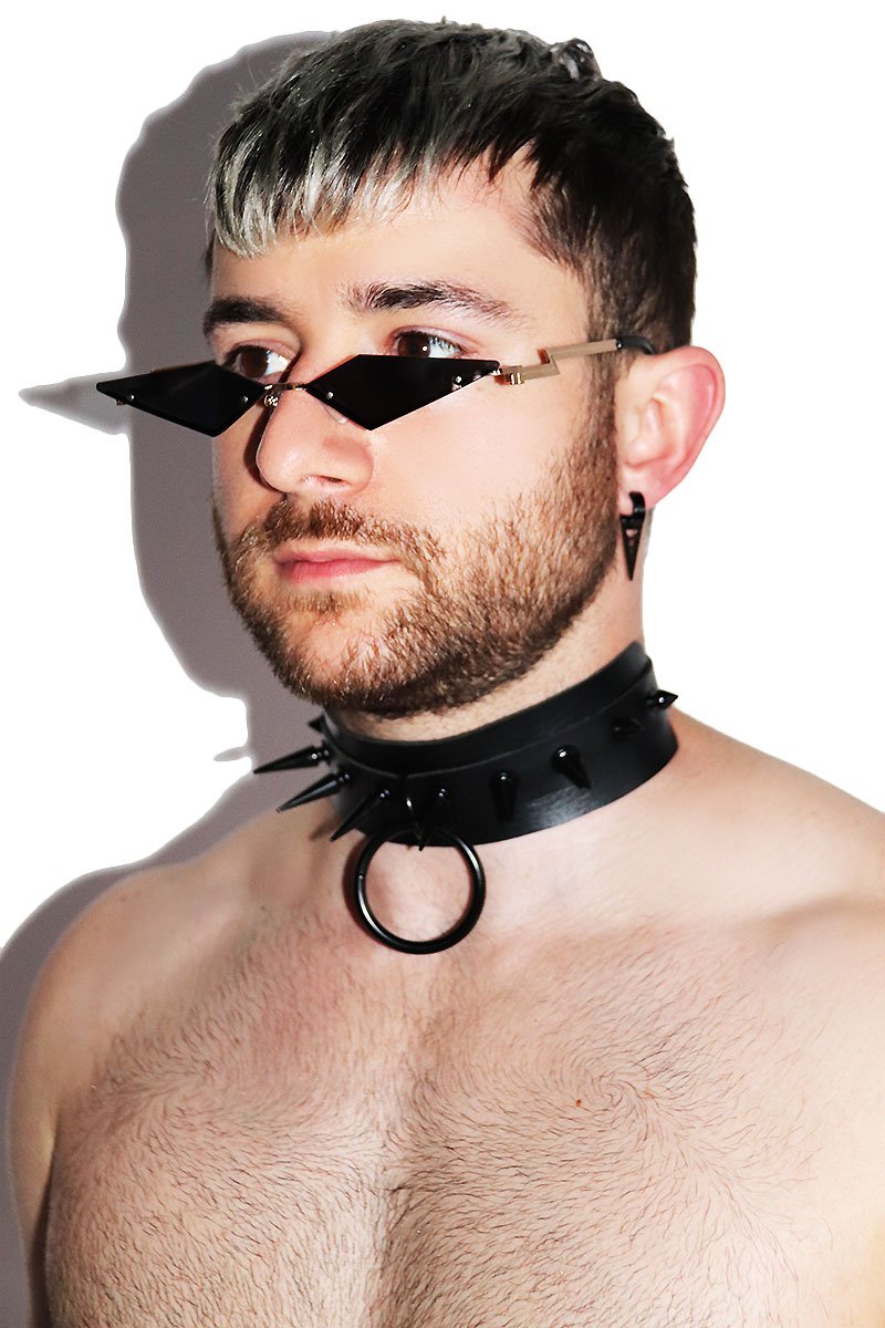 Cyberpunk Dog Collar Choker- Black