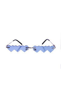 Three of Hearts Sunglasses- Blue