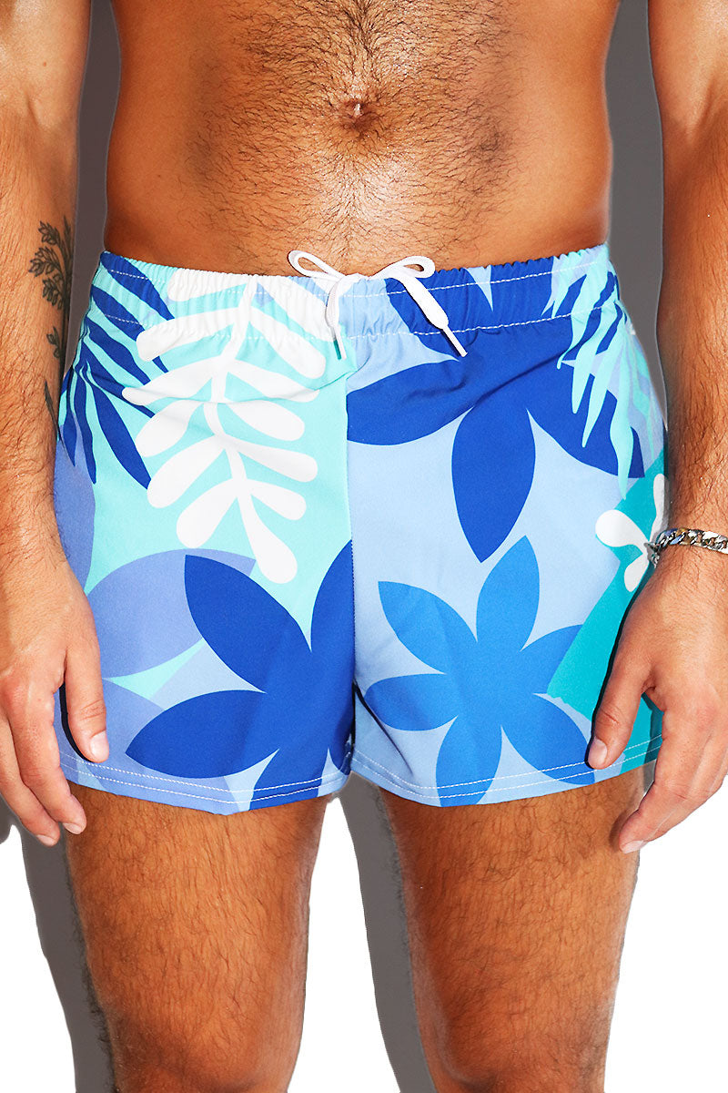 Cool Jungle All Over Active Shorts- Blue