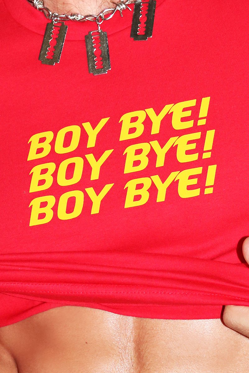 Boy Bye Tee-Red