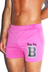 Boy Toy Booty Shorts- Pink