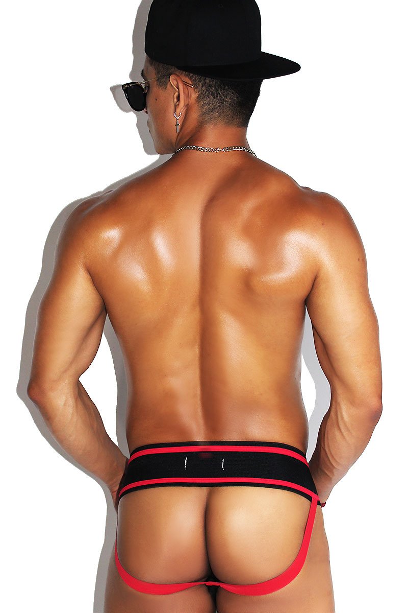 Bottom Laceup Jock-Red