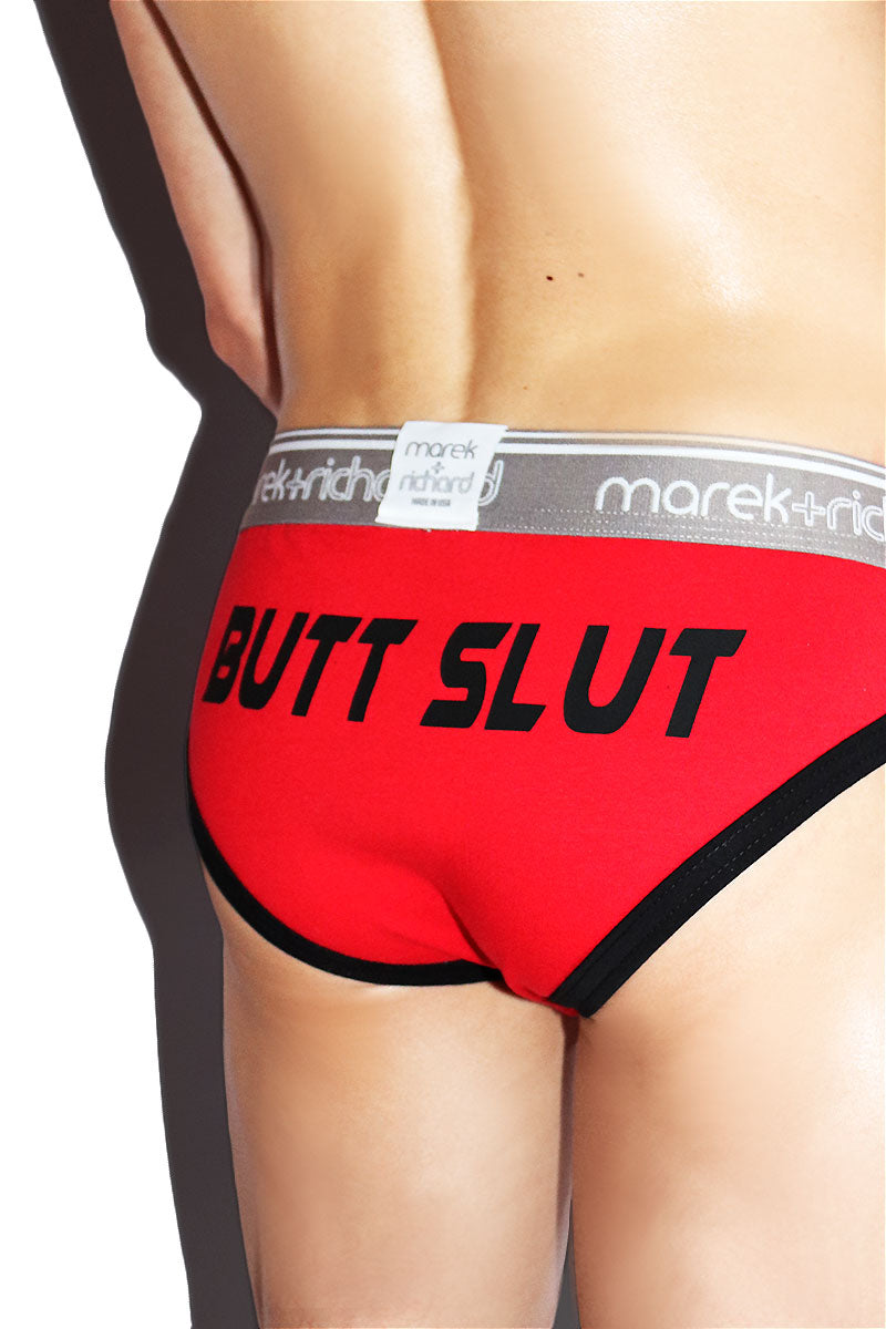Butt Slut Bikini Brief- Red