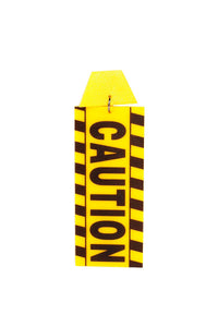 Caution Acrylic Single Earring- Yellow