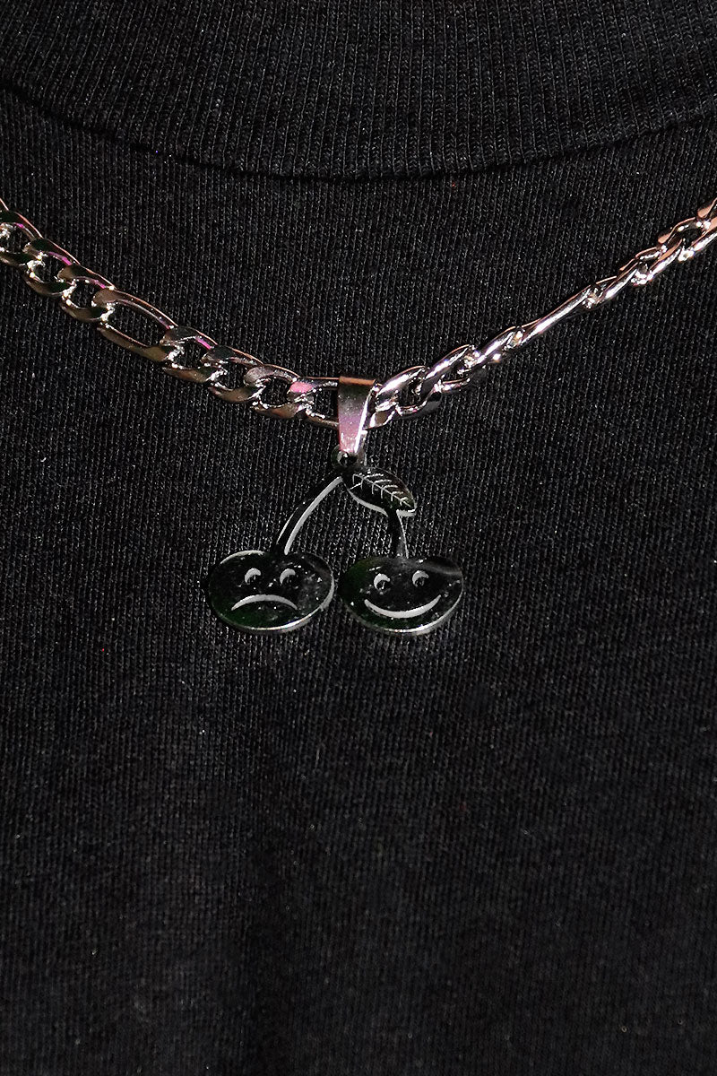 Cherry Pendant Necklace - Silver