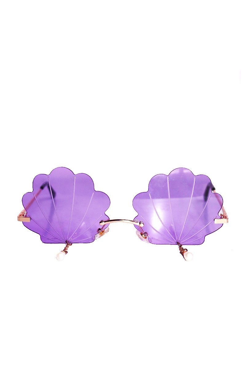 Clam Sunglasses- Purple