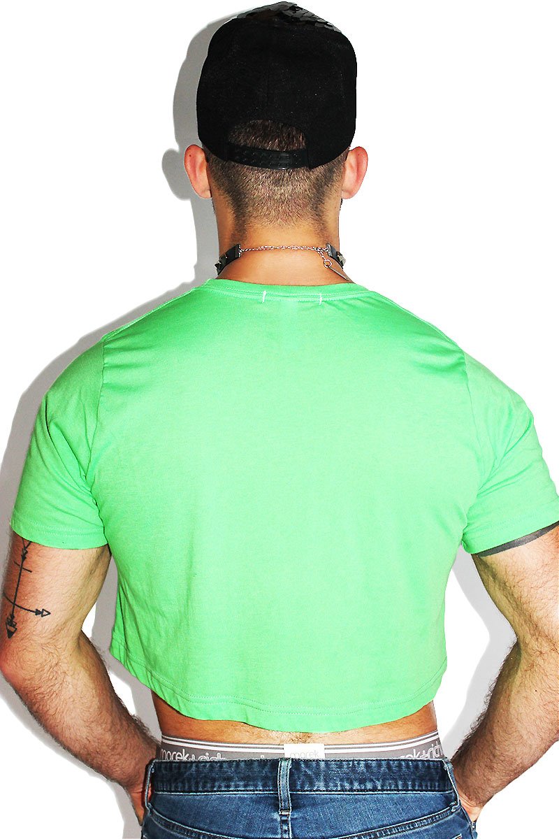 Claws Crop Tee- Neon Green