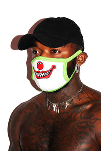 Evil Clown Face Mask- White