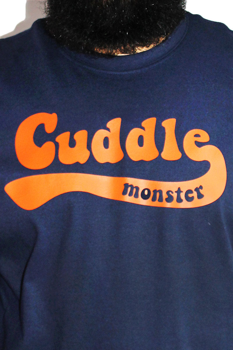PLUS: Cuddle Monster Long Sleeve Tee- Navy