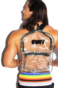 Cunt Clear Backpack Bag-Black