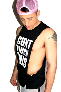 Cunt Touch This Low Arm Shredder Tank- Black