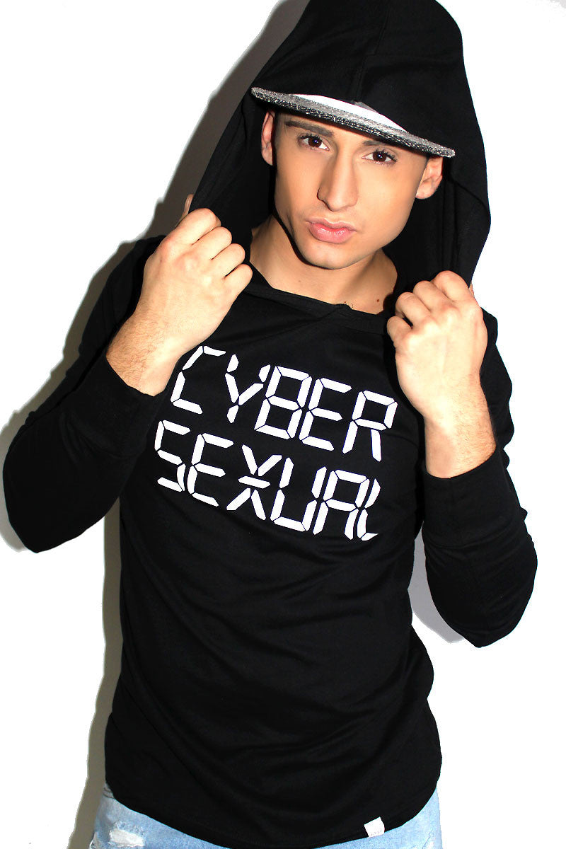 Cyber Sexual Hoodie-Black