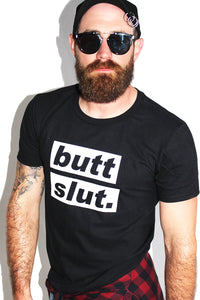 Butt Slut Tee-Black