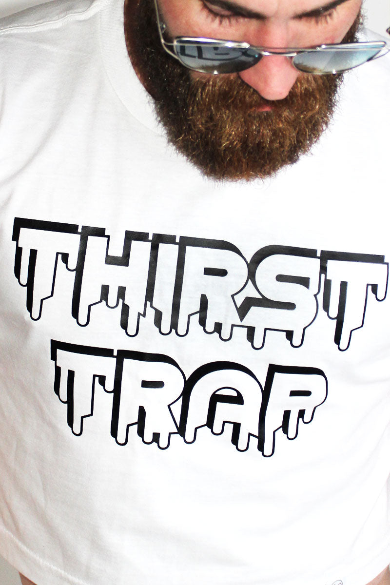 Thirst Trap Crop Tee- White