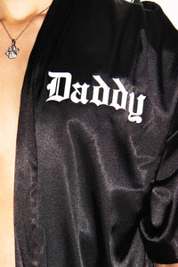 Daddy Lounge Robe-Black