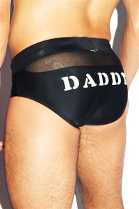 Daddy Mesh Swim Bikini- Black
